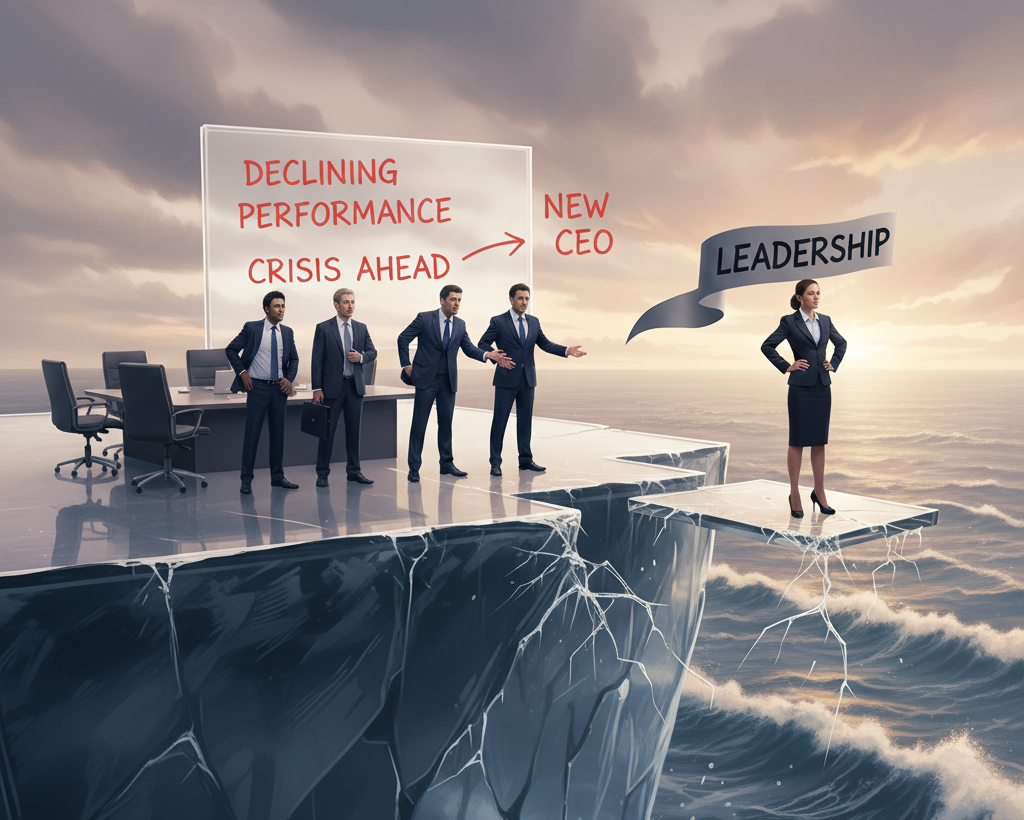 ”ガラスの崖”